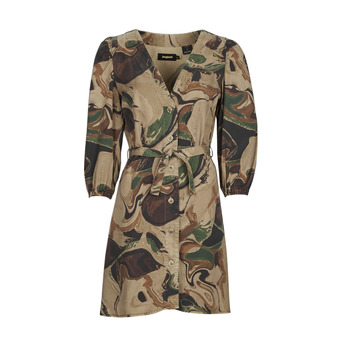 Textil Ženy Krátké šaty Desigual ROSA Béžová / Khaki