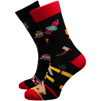 Doplňky  Doplňky k obuvi Hesty Socks unisex ponožky Fireman černo-červené Černá/Červená