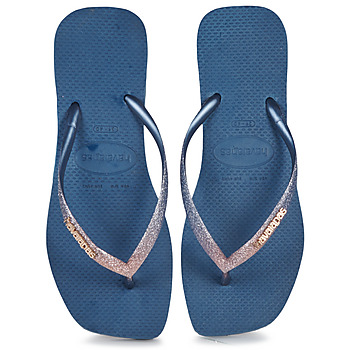 Boty Ženy Žabky Havaianas SLIM SQUARE GLITTER Tmavě modrá