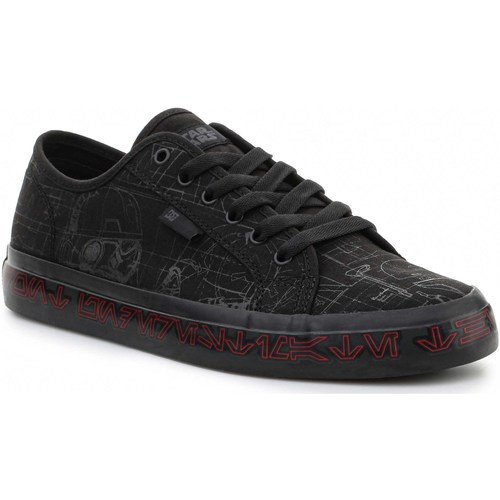 Boty Muži Skejťácké boty DC Shoes Sw Manual Black/Grey/Red ADYS300718-XKSR Černá