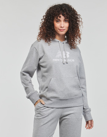 Textil Ženy Mikiny New Balance Essentials Stacked Logo Hoodie Šedá