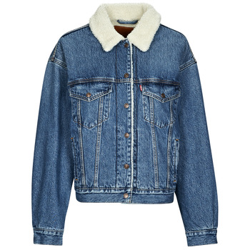 Textil Ženy Riflové bundy Levi's 90S SHERPA TRUCKER Modrá