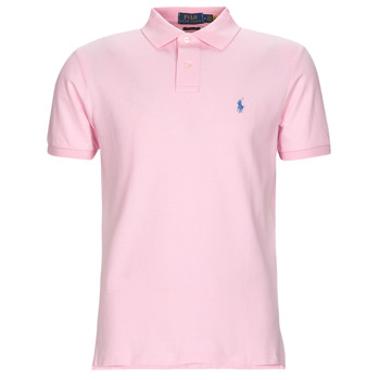 Textil Muži Polo s krátkými rukávy Polo Ralph Lauren POLO COUPE DROITE EN COTON BASIC MESH Růžová