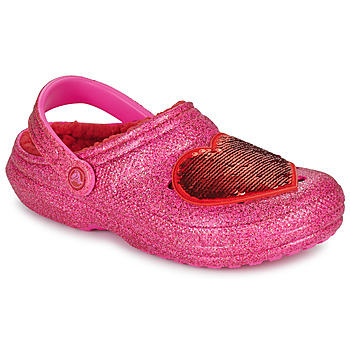 Boty Ženy Pantofle Crocs CLASSIC LINED VALENTINES DAY CLOG Růžová / Červená