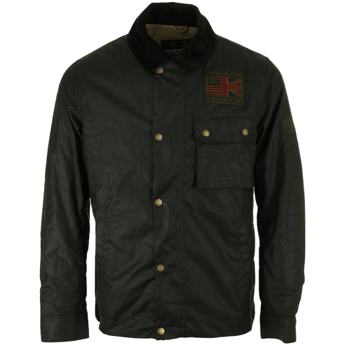 Textil Muži Bundy Barbour Steve Mcqueen Workers Wax Jacket Zelená