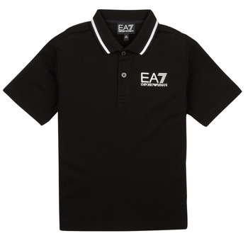 Textil Chlapecké Polo s krátkými rukávy Emporio Armani EA7 97 Černá