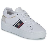 Boty Ženy Nízké tenisky Tommy Hilfiger CORP WEBBING COURT SNEAKER Bílá / Tmavě modrá / Červená