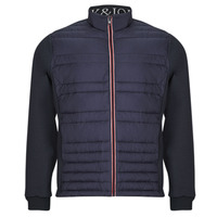 Textil Muži Prošívané bundy Jack & Jones JJSANTO HYBRID JACKET Tmavě modrá