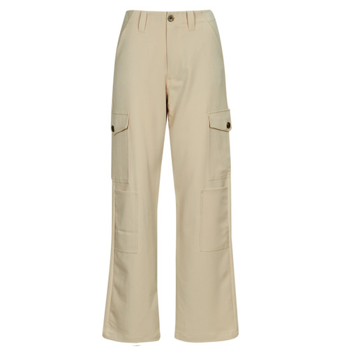 Textil Ženy Cargo trousers  Desigual LIVERPOOL Béžová