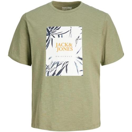 Textil Muži Trička s krátkým rukávem Jack & Jones  Zelená