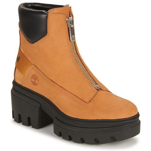 Boty Ženy Kotníkové boty Timberland EVERLEIGH BOOT FRONT ZIP Velbloudí hnědá