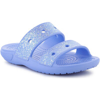 Boty Děti Sandály Crocs CLASSIC GLITTER SANDAL KIDS MOON JELLY 207788-5Q6 Modrá