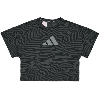 Textil Dívčí Trička s krátkým rukávem adidas Performance JTI AOP TEE Šedá / Bílá