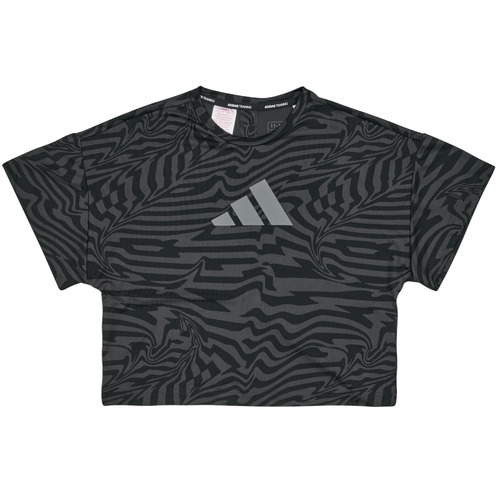 Textil Dívčí Trička s krátkým rukávem adidas Performance JTI AOP TEE Šedá / Bílá