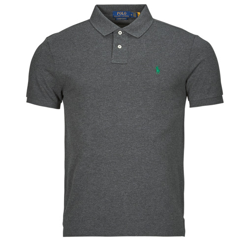 Textil Muži Polo s krátkými rukávy Polo Ralph Lauren POLO COUPE DROITE EN COTON BASIC MESH Šedá