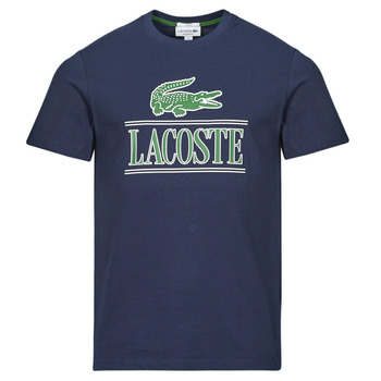 Textil Muži Trička s krátkým rukávem Lacoste TH1218 Tmavě modrá