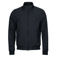 Textil Muži Bundy Geox M EOLO BOMBER STRETCH MIXED Tmavě modrá