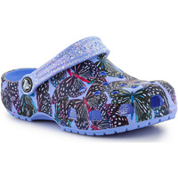 Boty Dívčí Sandály Crocs KIDS pantofle   Classic Butterfly Clog Kids 208297-5Q7 Fialová