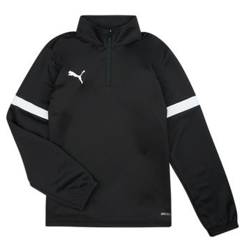 Textil Chlapecké Trička s dlouhými rukávy Puma INDIVIDUAL RISE 1/4 ZIP Černá