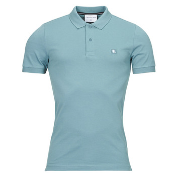 Textil Muži Polo s krátkými rukávy Calvin Klein Jeans CK EMBRO BADGE SLIM POLO Modrá