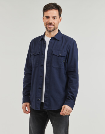 Textil Muži Košile s dlouhymi rukávy G-Star Raw marine slim shirt l\s Tmavě modrá