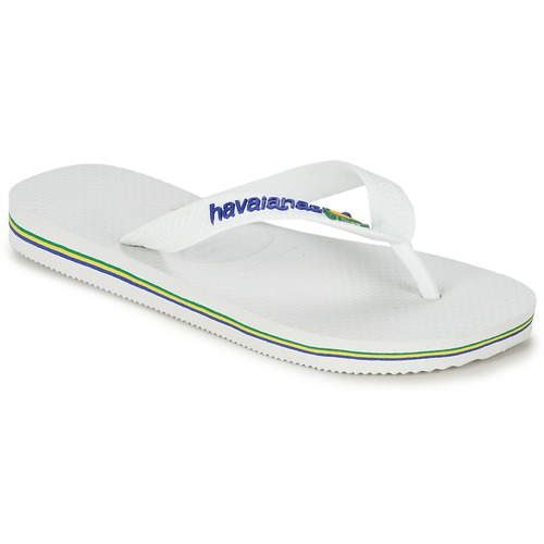 Boty Děti Žabky Havaianas BRASIL LOGO Bílá