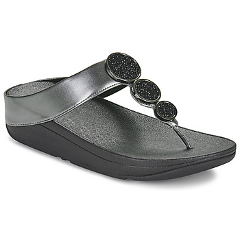 Boty Ženy Žabky FitFlop Halo Bead-Circle Metallic Toe- Černá