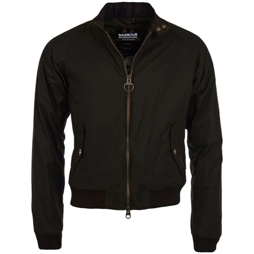 Textil Muži Kabáty Barbour INTERNATIONAL Steve McQueen Merchant Wax Jacket - Black Černá