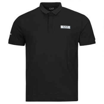 Textil Muži Polo s krátkými rukávy Emporio Armani EA7 POLO SHIRT3DPF06 Černá