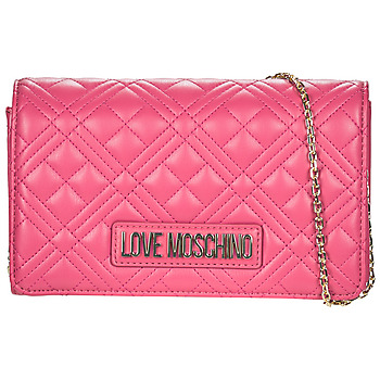 Taška Ženy Kabelky s dlouhým popruhem Love Moschino SMART DAILY BAG JC4079 Růžová