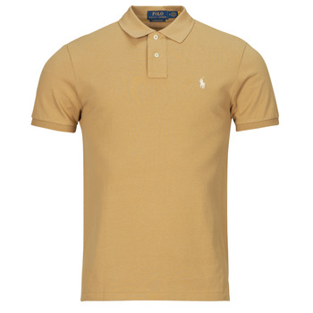 Textil Muži Polo s krátkými rukávy Polo Ralph Lauren POLO COUPE DROITE EN COTON BASIC MESH Béžová