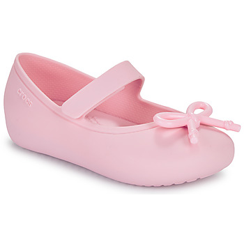 Boty Dívčí Baleríny  Crocs Brooklyn Bow Mary Jane Flat T Růžová