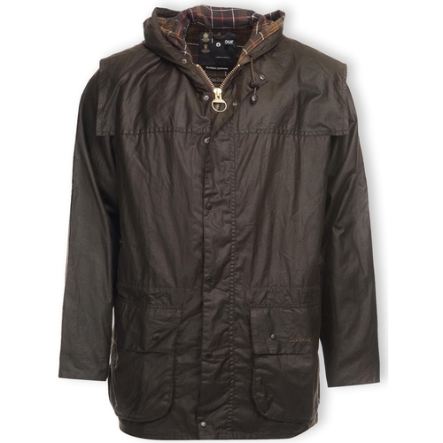 Textil Muži Kabáty Barbour Classic Durham Wax Jacket - Olive Hnědá