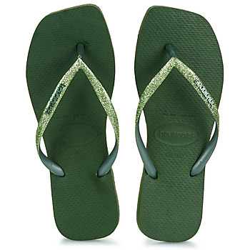 Boty Ženy Žabky Havaianas SLIM SQUARE GLITTER Zelená