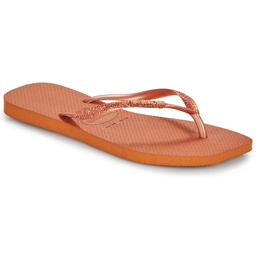 Boty Ženy Žabky Havaianas SLIM SQUARE GLITTER Oranžová