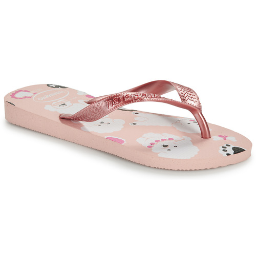 Boty Dívčí Žabky Havaianas KIDS TOP PETS Růžová