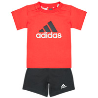 Textil Chlapecké Set Adidas Sportswear Essentials Organic Cotton Tee and Shorts Set Červená / Černá