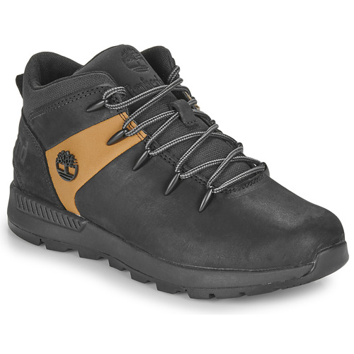 Boty Děti Kotníkové tenisky Timberland SPRINT TREKKER MID LACE UP Černá