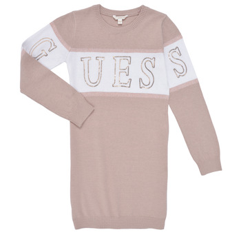 Textil Dívčí Krátké šaty Guess SWEATER DRESS Růžová