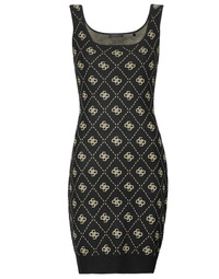 Textil Ženy Krátké šaty Guess SARAH 4G SL DRESS SWTR Černá