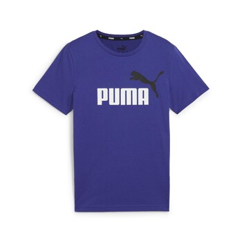 Textil Chlapecké Trička s krátkým rukávem Puma ESS+ 2 COL LOGO TEE Fialová