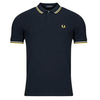 Textil Muži Polo s krátkými rukávy Fred Perry TWIN TIPPED Tmavě modrá