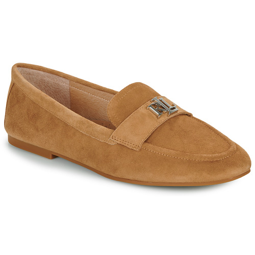 Boty Ženy Mokasíny Lauren Ralph Lauren AVERI III-FLATS-LOAFER Velbloudí hnědá