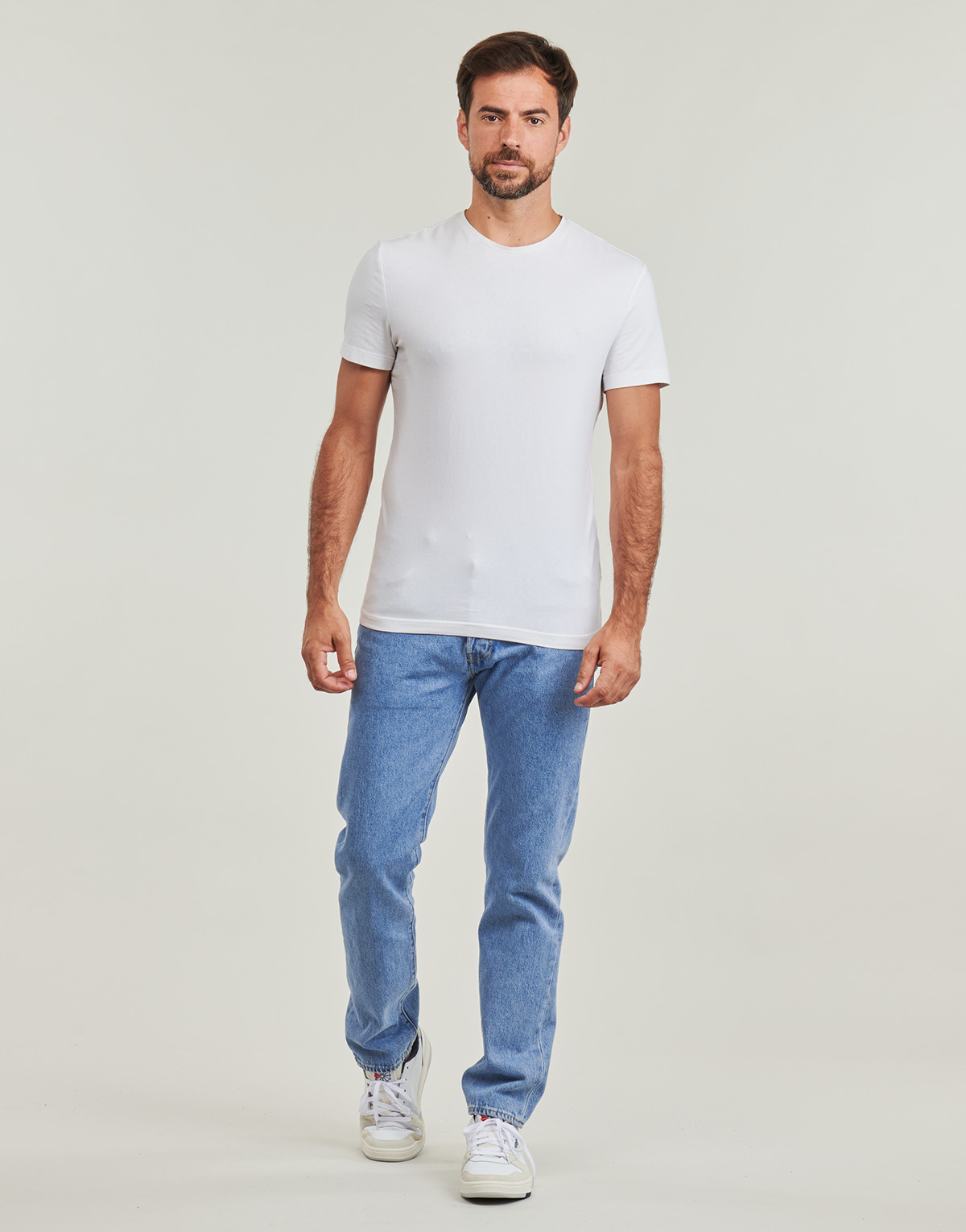 Textil Muži Rifle rovné Levi's 501® SLIM TAPER Modrá