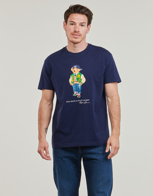 Polo Ralph Lauren T-SHIRT AJUSTE EN COTON POLO BEAR Tmavě modrá / Námořnická modř / Vrsy