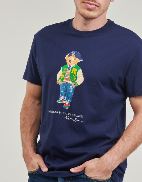 Polo Ralph Lauren T-SHIRT AJUSTE EN COTON POLO BEAR Tmavě modrá / Námořnická modř / Vrsy