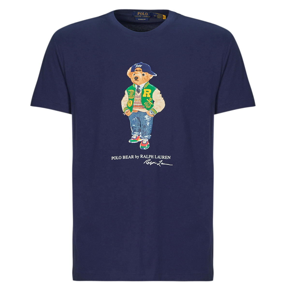 Textil Muži Trička s krátkým rukávem Polo Ralph Lauren T-SHIRT AJUSTE EN COTON POLO BEAR Tmavě modrá / Námořnická modř / Vrsy