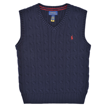 Textil Děti Svetry Polo Ralph Lauren VEST-TOPS-SWEATER Tmavě modrá