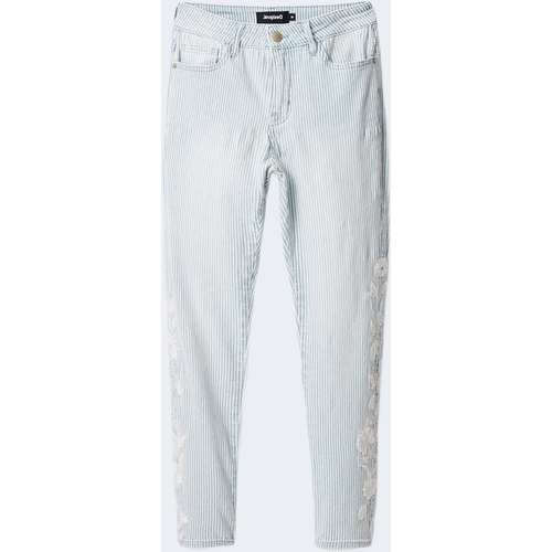 Textil Ženy Rifle rovné Desigual DENIM AGRA 22SWDD40 Modrá