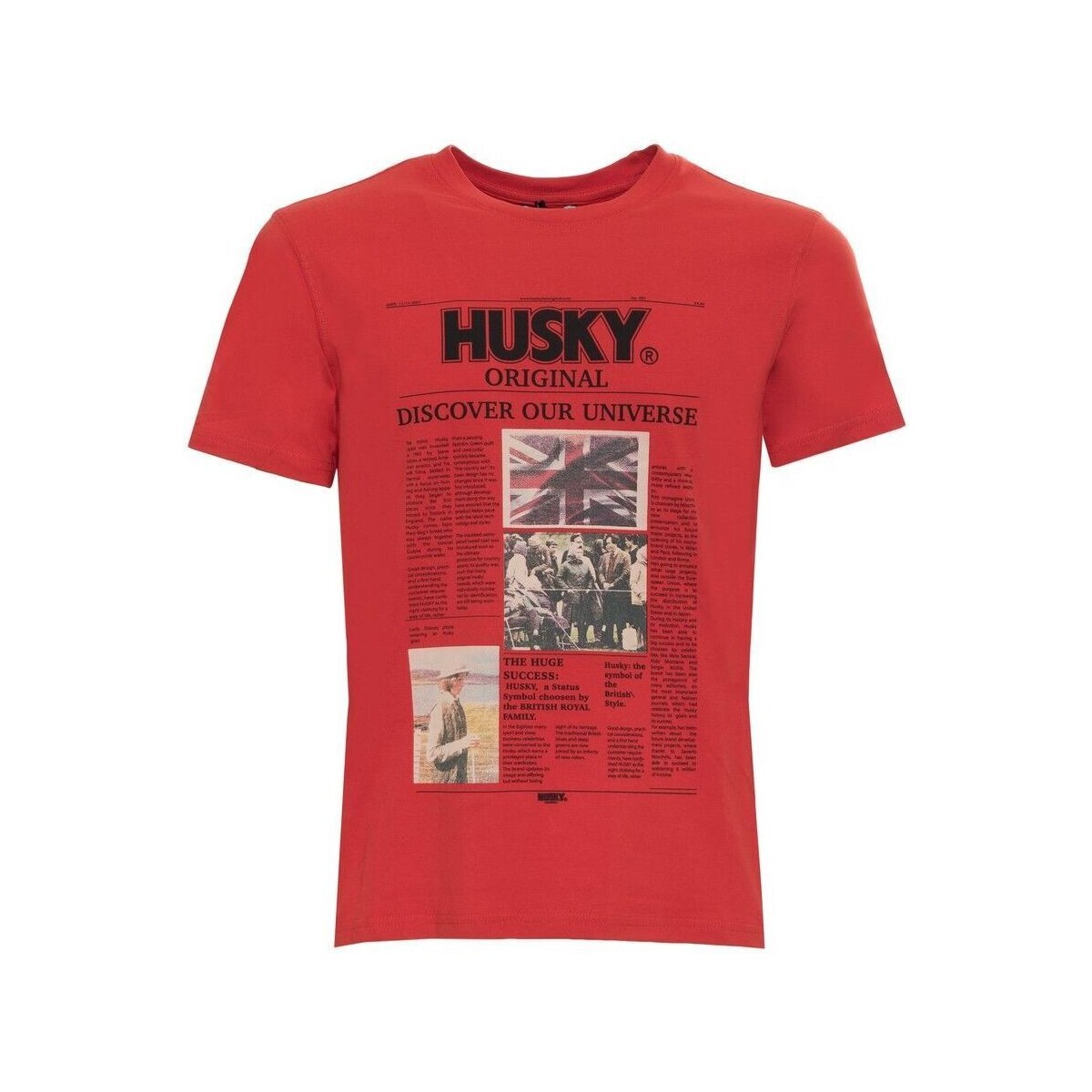 Textil Muži Trička s krátkým rukávem Husky hs23beutc35co196-tyler-c390-f46 red Červená